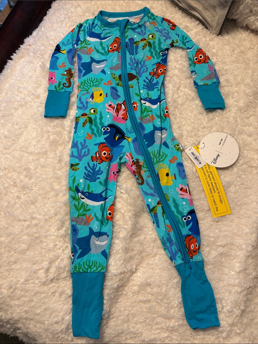 Little Sleepies Disney Finding Nemo Zippy 12-18M NWT